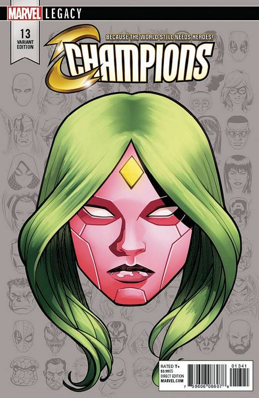 CHAMPIONS #13 1:10 MCKONE LEGACY HEADSHOT VARIANT LEG