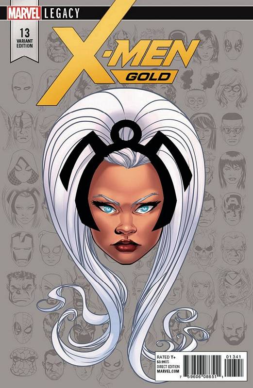 X-MEN GOLD #13 1:10 MCKONE LEGACY HEADSHOT VARIANT LEG