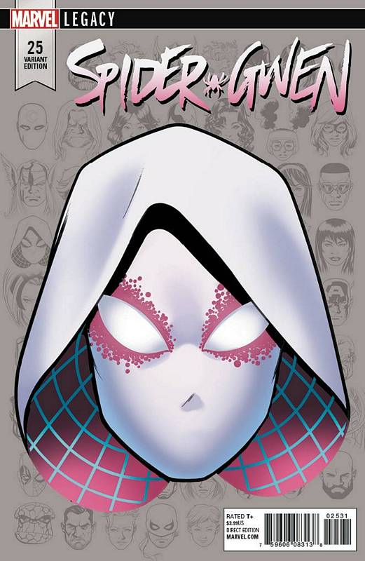 SPIDER-GWEN #25 1:10 MCKONE LEGACY HEADSHOT VARIANT LEG