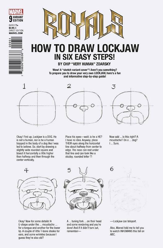 ROYALS #9 ZDARSKY HOW TO DRAW VARIANT LEG