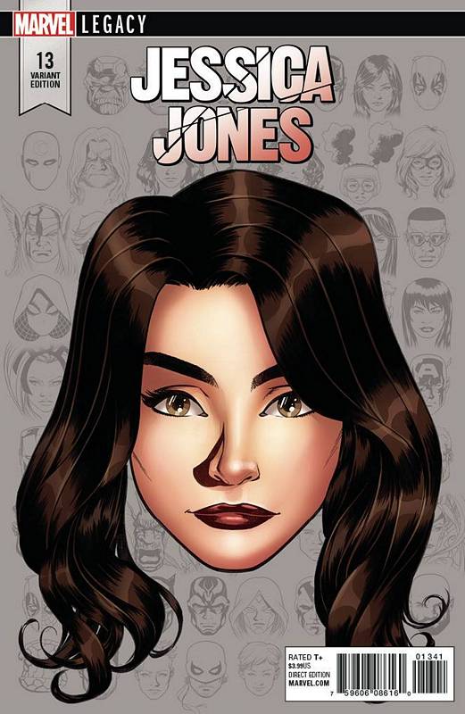 JESSICA JONES #13 1:10 MCKONE LEGACY HEADSHOT VARIANT LEG