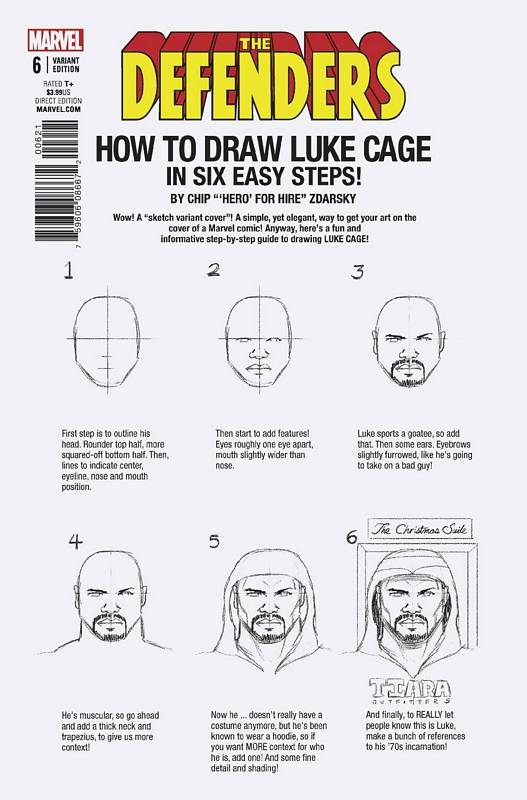 DEFENDERS #6 ZDARSKY HOW TO DRAW VARIANT LEG