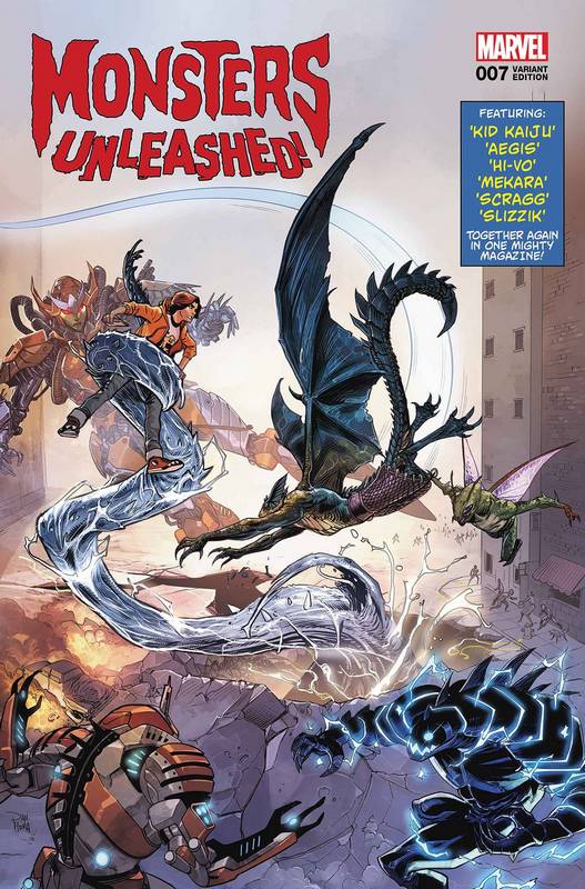 MONSTERS UNLEASHED #7 MORA LH LENTICULAR VARIANT LEG