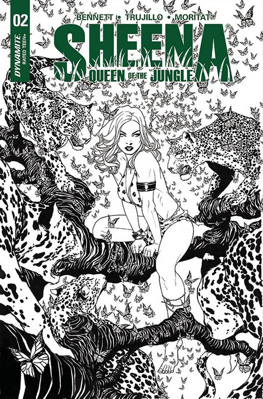 SHEENA #2 CVR H 1:25 MCKONE B&W VARIANT