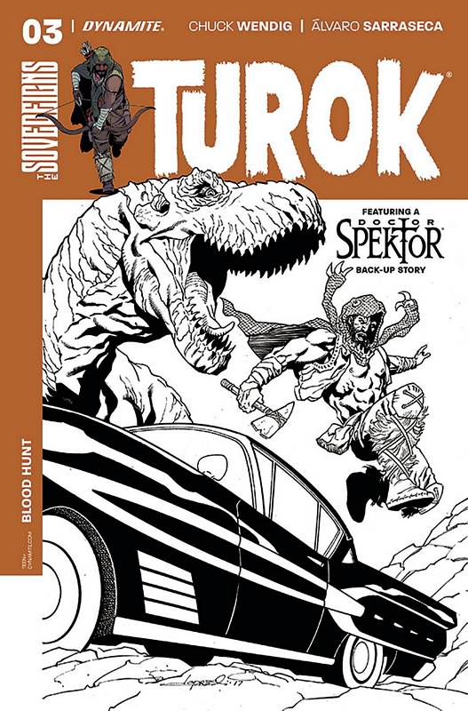 TUROK #3 CVR D 1:20 LOPRESTI B&W VARIANT