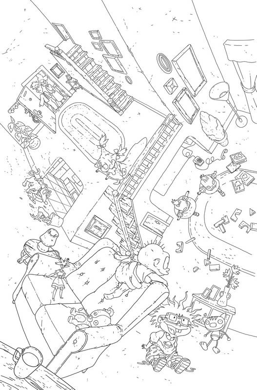 RUGRATS #1 FOC INCV CONNECTING COLORING BOOK VARIANT