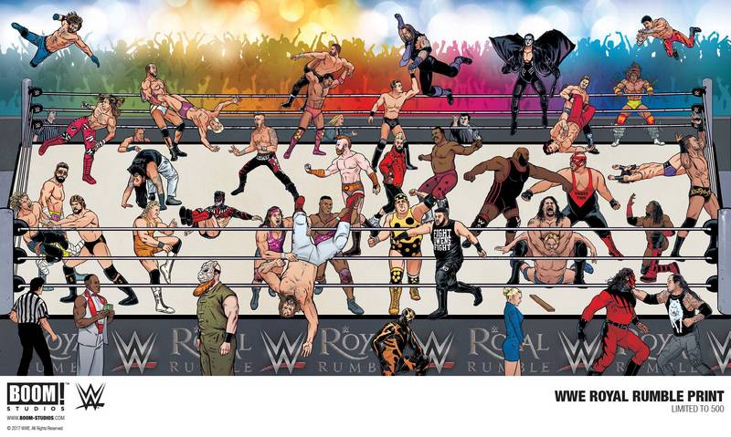 LCSD 2017 WWE ROYAL RUMBLE PRINT VARIANT