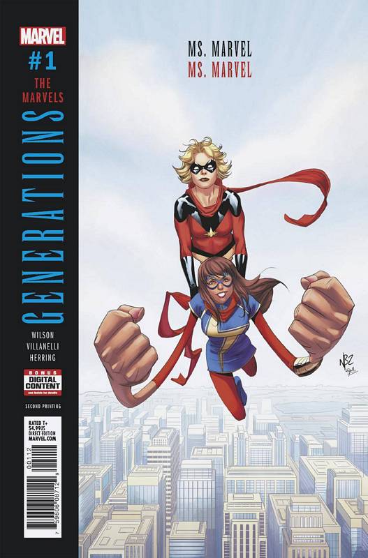 GENERATIONS MS MARVEL & MS MARVEL #1 2ND PTG VARIANT