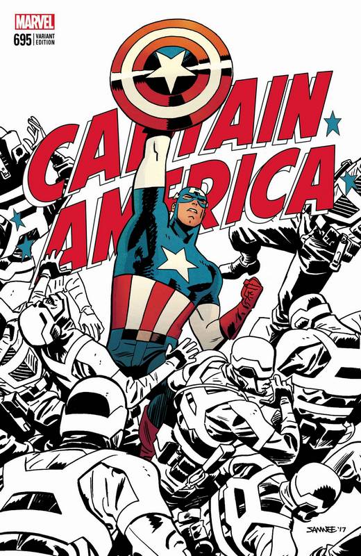 LCSD 2017 CAPTAIN AMERICA #695 SAMNEE VARIANT LEG