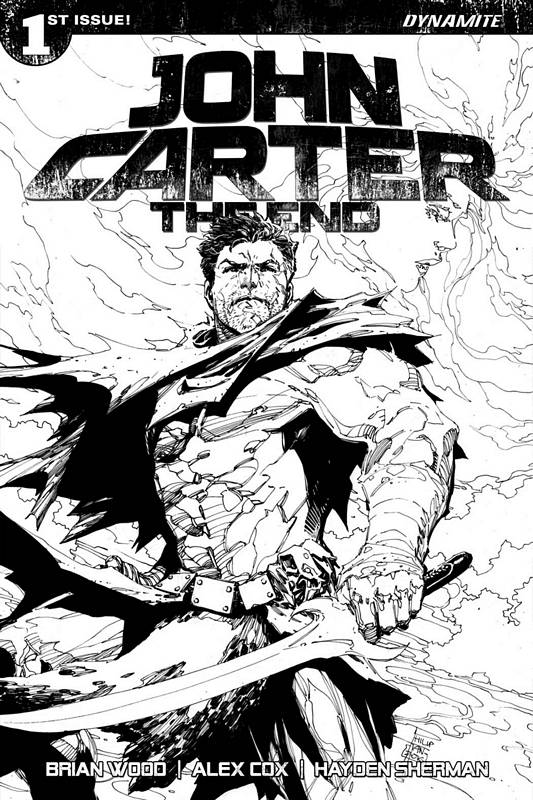 JOHN CARTER THE END #1 CVR J 1:50 COPY TAN B&W VARIANT