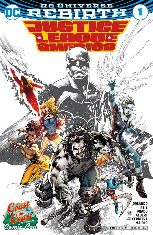 JUSTICE LEAGUE OF AMERICA #1 COAST TO COAST VARIANT ED