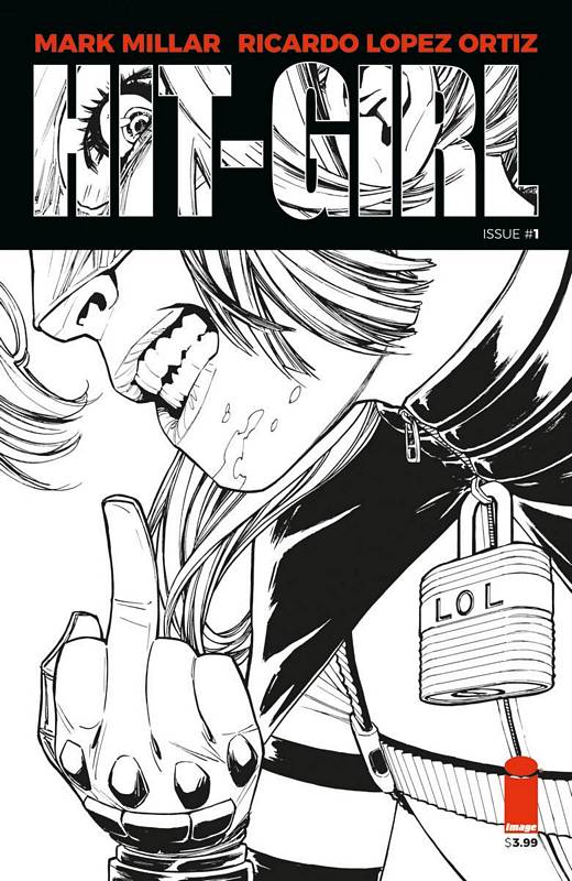 HIT-GIRL #1 CVR B B&W REEDER (MR)