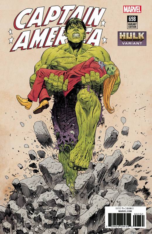 CAPTAIN AMERICA #698 EVELY HULK VARIANT LEG