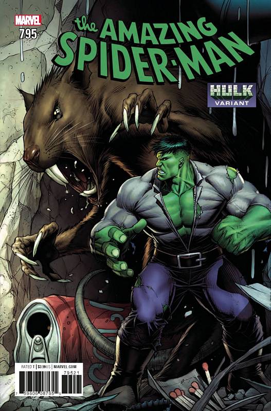 AMAZING SPIDER-MAN #795 KEOWN HULK VARIANT LEG