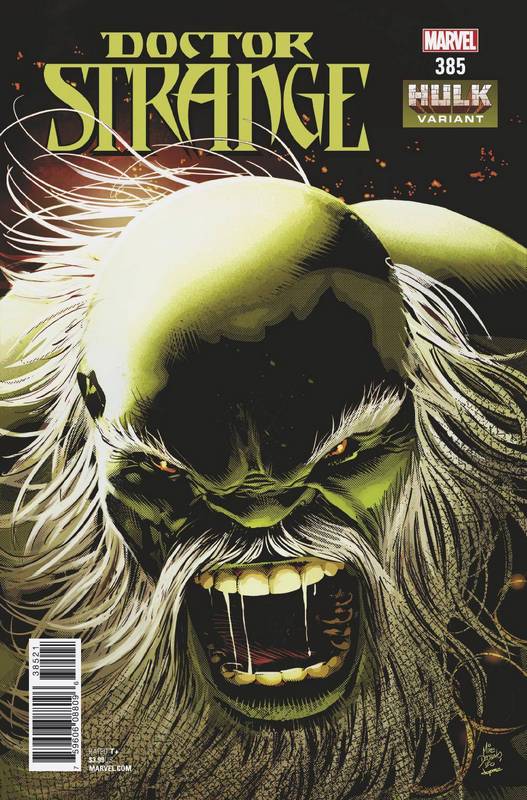 DOCTOR STRANGE #385 DEODATO JR HULK VARIANT LEG