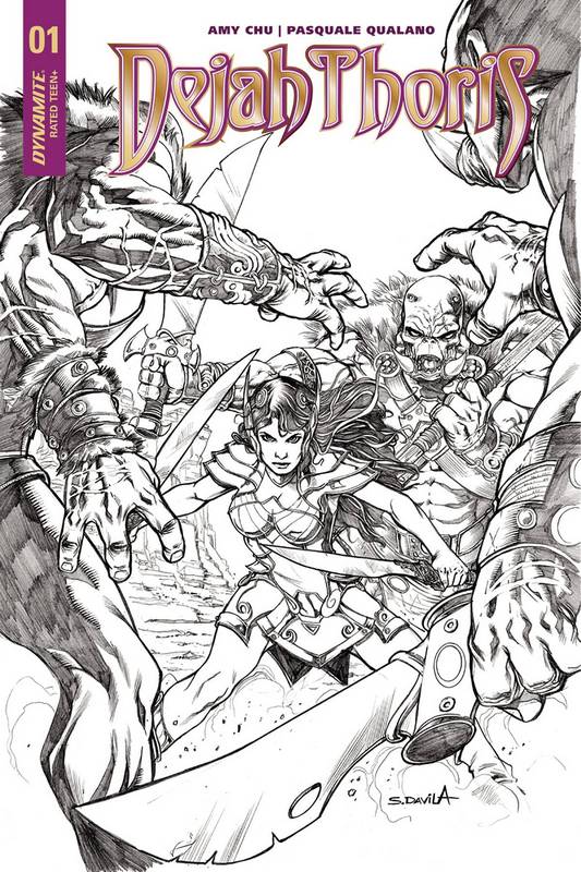 DEJAH THORIS #1 CVR H 1:40 COPY DAVILA B&W VARIANT