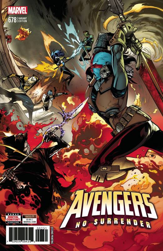 AVENGERS #678 2ND PTG LARRAZ VARIANT LEG