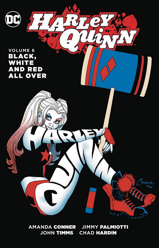 HARLEY QUINN TP 06 BLACK WHITE & RED ALL OVER