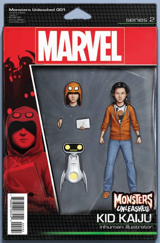 MONSTERS UNLEASHED #1 CHRISTOPHER ACTION FIGURE VARIANT