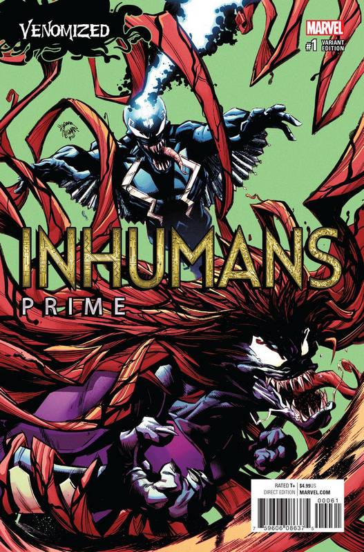 INHUMANS PRIME #1 STEGMAN VENOMIZED VARIANT