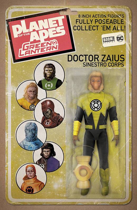 PLANET OF APES GREEN LANTERN #2 UNLOCK ACTION FIGURE VARIANT