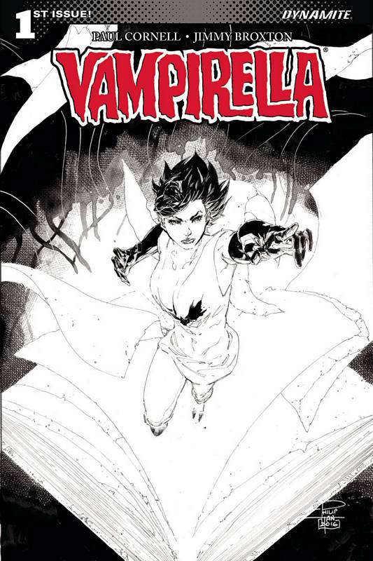 VAMPIRELLA #1 CVR G 1:20 COPY TAN B&W VARIANT