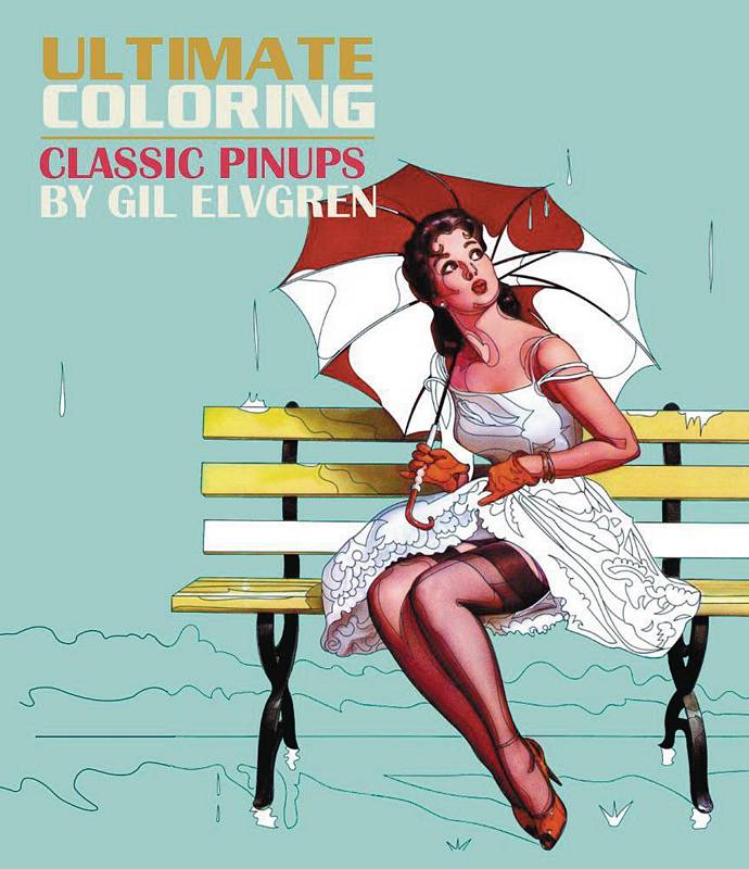 ULT COLORING CLASSIC PIN UPS BY GIL ELVGREN COLORING BOOK