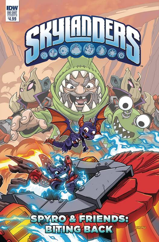 SKYLANDERS QUARTERLY SYPRO & FRIENDS BITING BACK CVR B