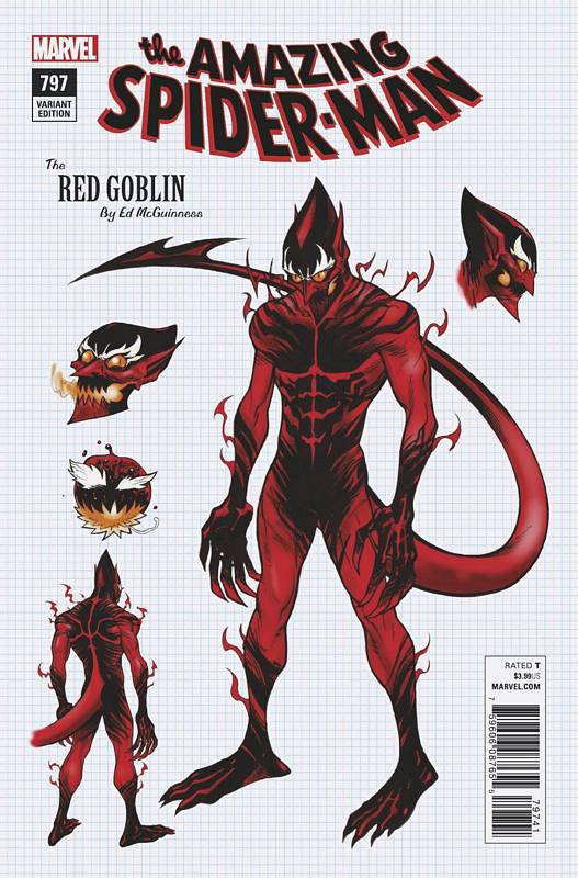 AMAZING SPIDER-MAN #797 1:10 DESIGN VARIANT LEG