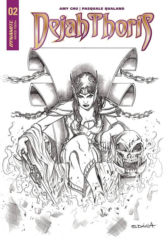 DEJAH THORIS #2 CVR E 1:20 DAVILA B&W VARIANT