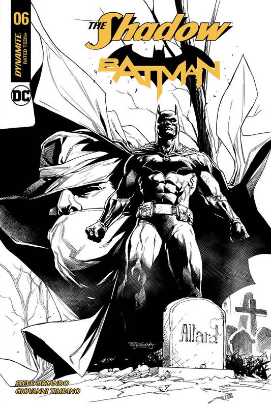 SHADOW BATMAN #6 (OF 6) CVR J 1:50 SEGOVIA B&W VARIANT