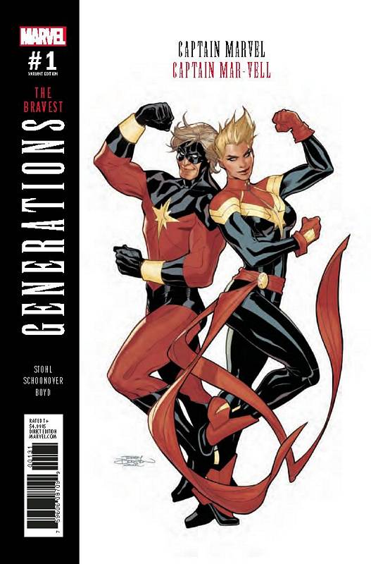 GENERATIONS CAPT MARVEL & CAPT MAR-VELL #1 DODSON VARIANT