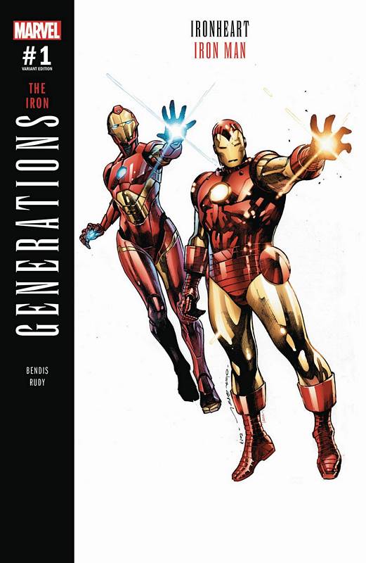 GENERATIONS IRON MAN & IRONHEART #1 COIPEL VARIANT