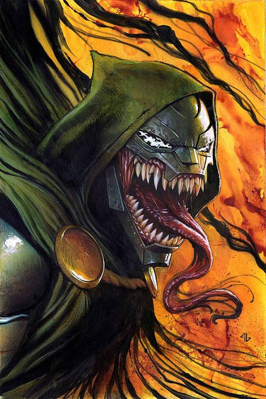 INVINCIBLE IRON MAN #11 VENOMIZED DR DOOM VARIANT