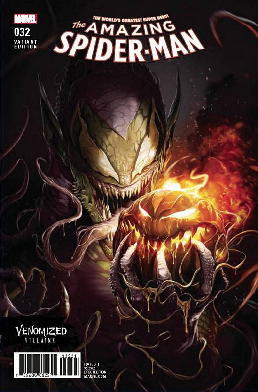 AMAZING SPIDER-MAN #32 VENOMIZED GREEN GOBLIN VARIANT