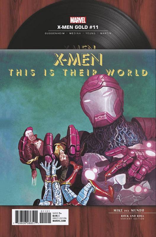 X-MEN GOLD #11 1:15 DEL MUNDO ROCK N ROLL VARIANT