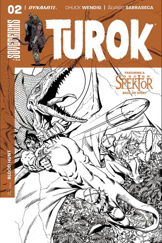 TUROK #2 CVR D 1:20 COPY LOPRESTI B&W VARIANT