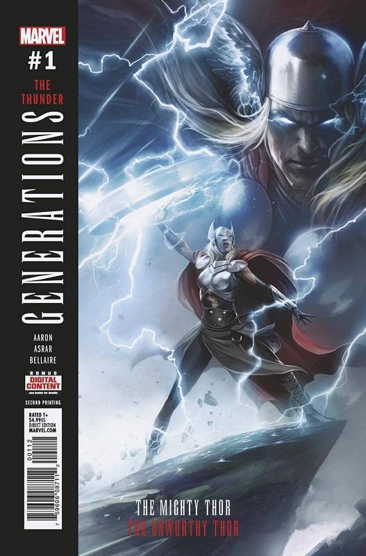 GENERATIONS UNWORTHY THOR & MIGHTY THOR #1 MATTINA 2ND PTG V