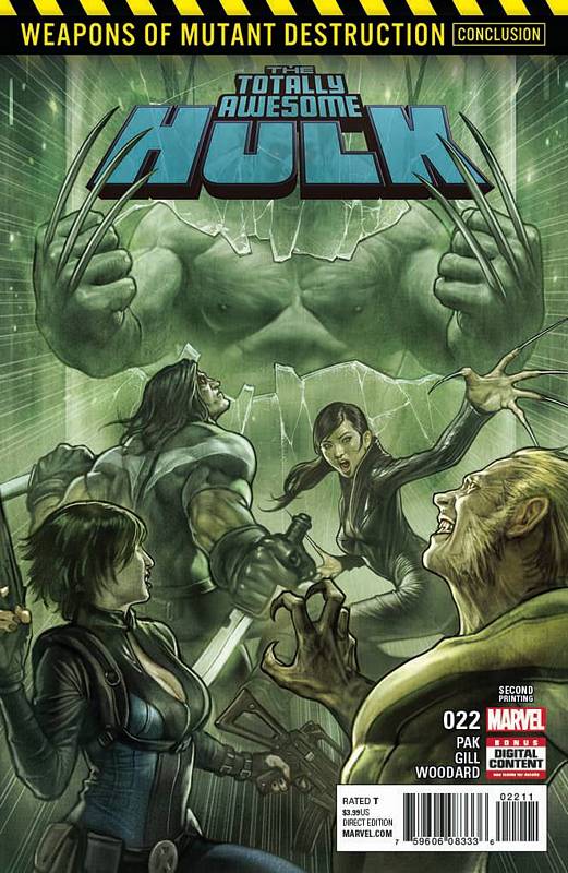 TOTALLY AWESOME HULK #22 STONEHOUSE 2ND PTG VARIANT