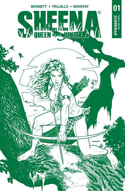 SHEENA #1 1:5 SOOK JUNGLE GREEN FOC VARIANT