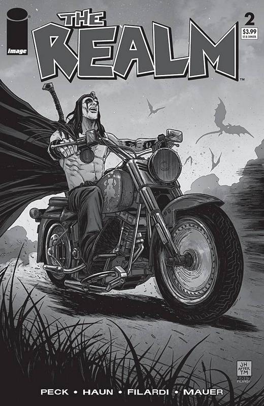 REALM #2 CVR D B&W WALKING DEAD #15 TRIBUTE VARIANT (MR)