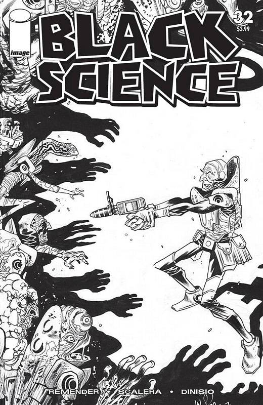 BLACK SCIENCE #32 CVR D B&W WALKING DEAD #5 TRIBUTE VARIANT (MR)