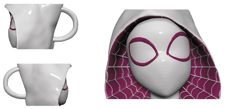 MARVEL SPIDER-GWEN PX MOLDED HEAD MUG