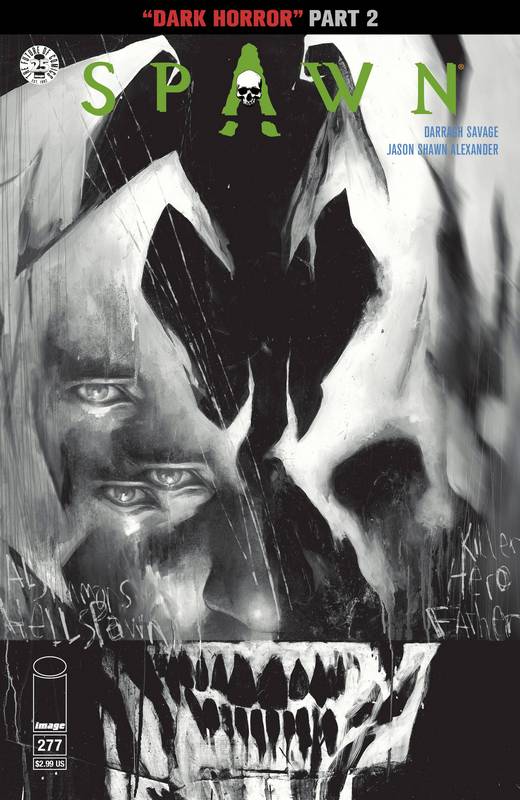 SPAWN #277 CVR B B&W ALEXANDER