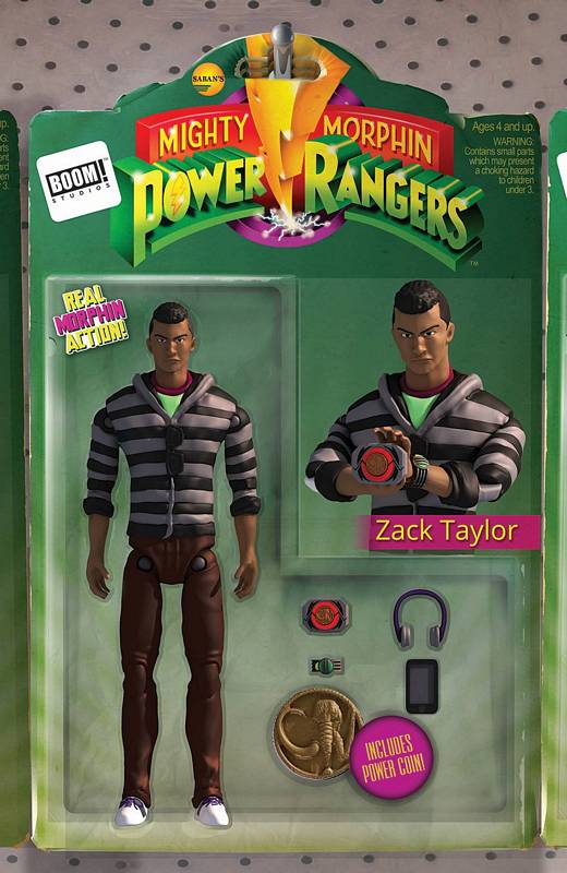 MIGHTY MORPHIN POWER RANGERS #18 UNLOCK ACTION FIGURE VARIANT