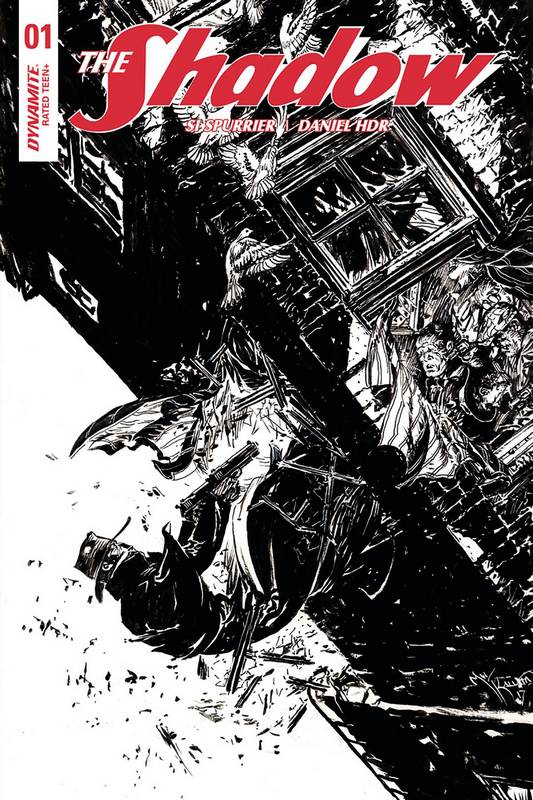 SHADOW #1 CVR F 1:10 COPY KALUTA B&W VARIANT