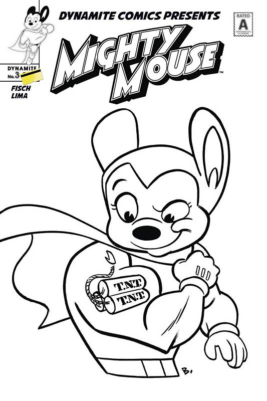 MIGHTY MOUSE #3 CVR D 1:20 COPY BONE B&W VARIANT