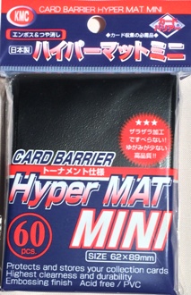 KMC HYPER MATTE MINI SLEEVES (BLACK)