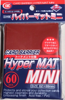 KMC HYPER MATTE MINI SLEEVES (RED)