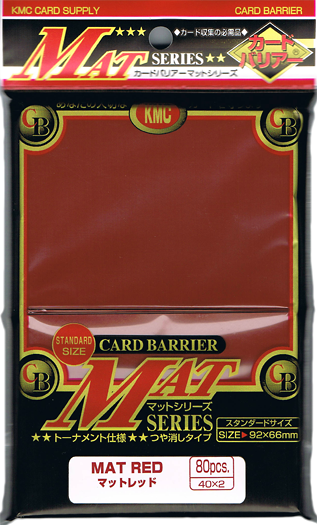 KMC MAT SLEEVES RED